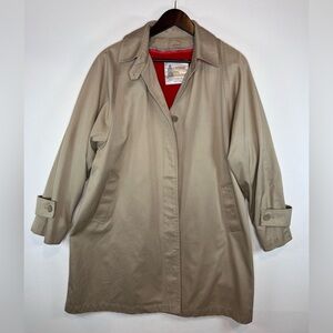 London Fog VTG women’s swing overcoat size 10 removable wool blend lining